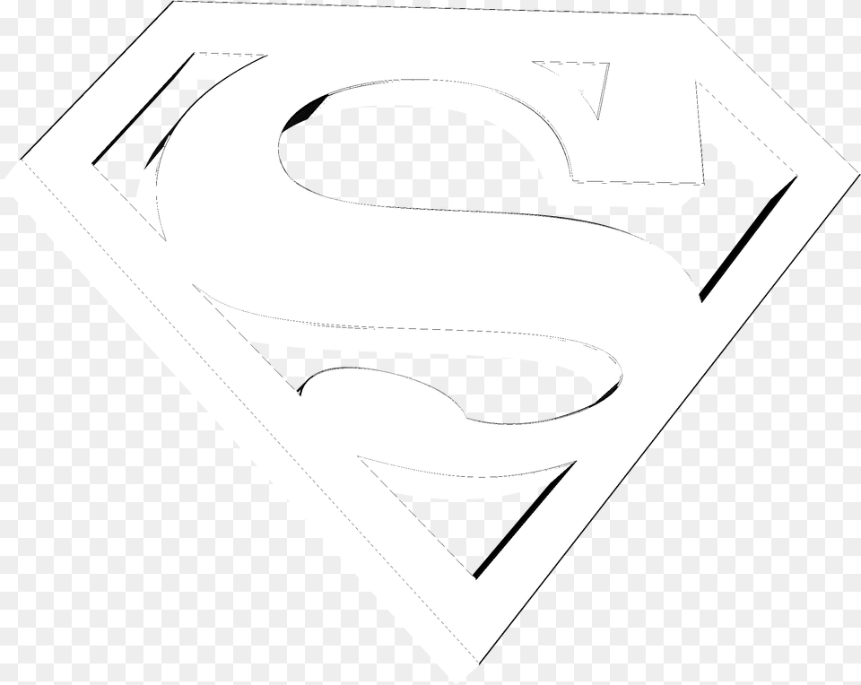 Superman Logo Black And White Superman, Symbol, Text, Number Png