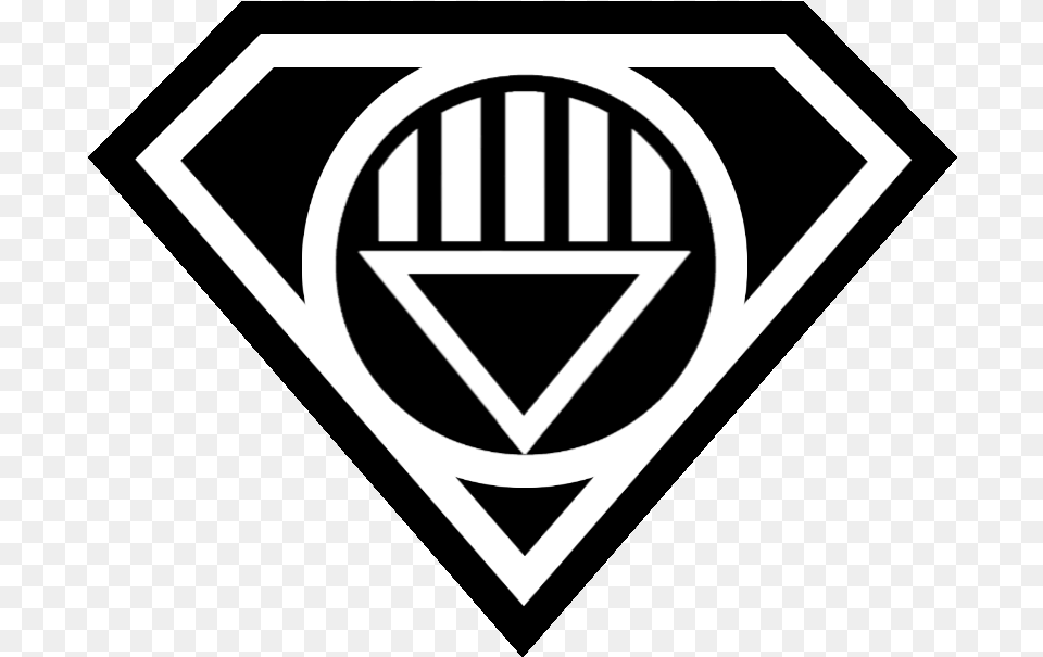 Superman Logo Black And White Superman White Lantern Logo, Symbol, Emblem Free Png