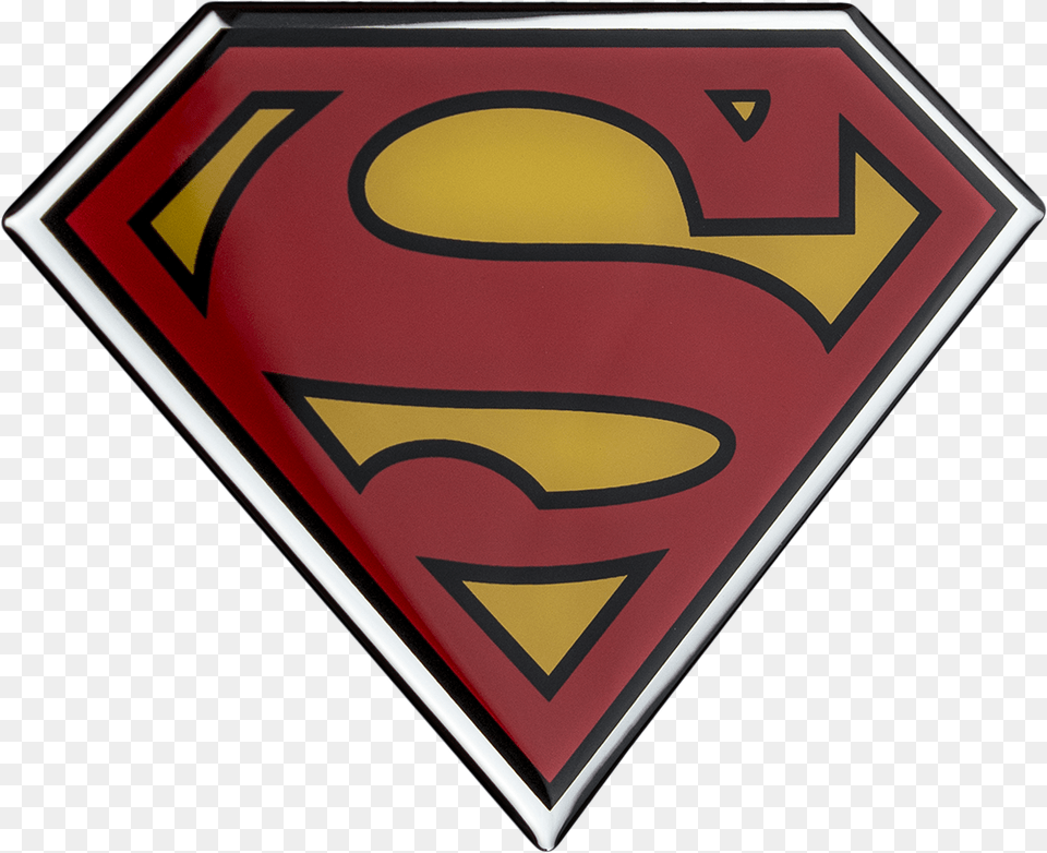 Superman Logo Classic Lensed Emblem Superman Logo Emoji, Symbol, Can, Tin Free Png