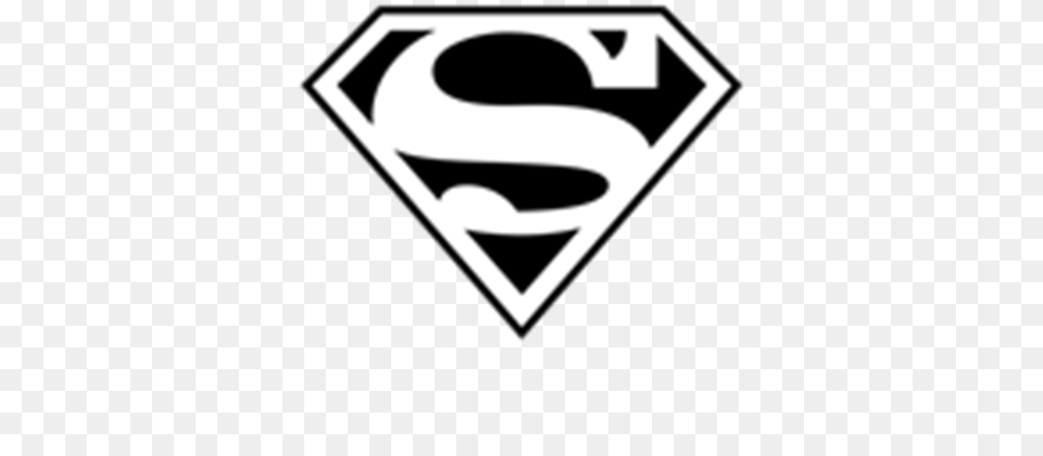 Superman Logo Clipart Black And White Superman Logo Black And White, Symbol, Sign, Disk Free Png