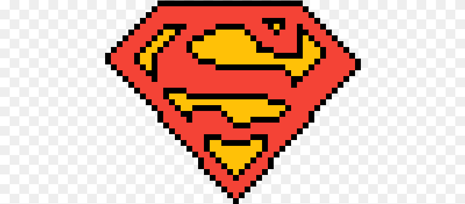 Superman Logo Pixel Art, Home Decor Free Png Download