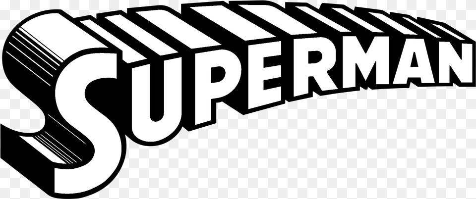 Superman Logo Transparent Svg Superman Logo Black White, Text, Dynamite, Weapon Png Image