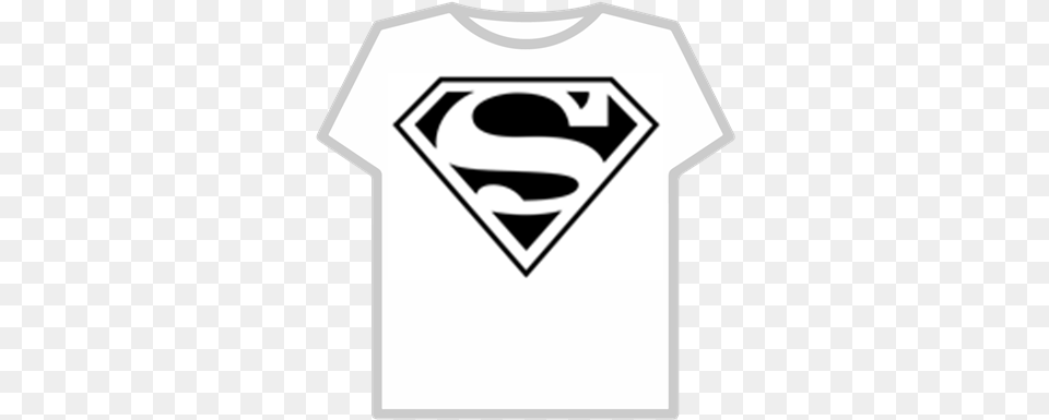 Superman Logo013 Roblox Blue Superman Logo, Clothing, T-shirt, Shirt Png Image