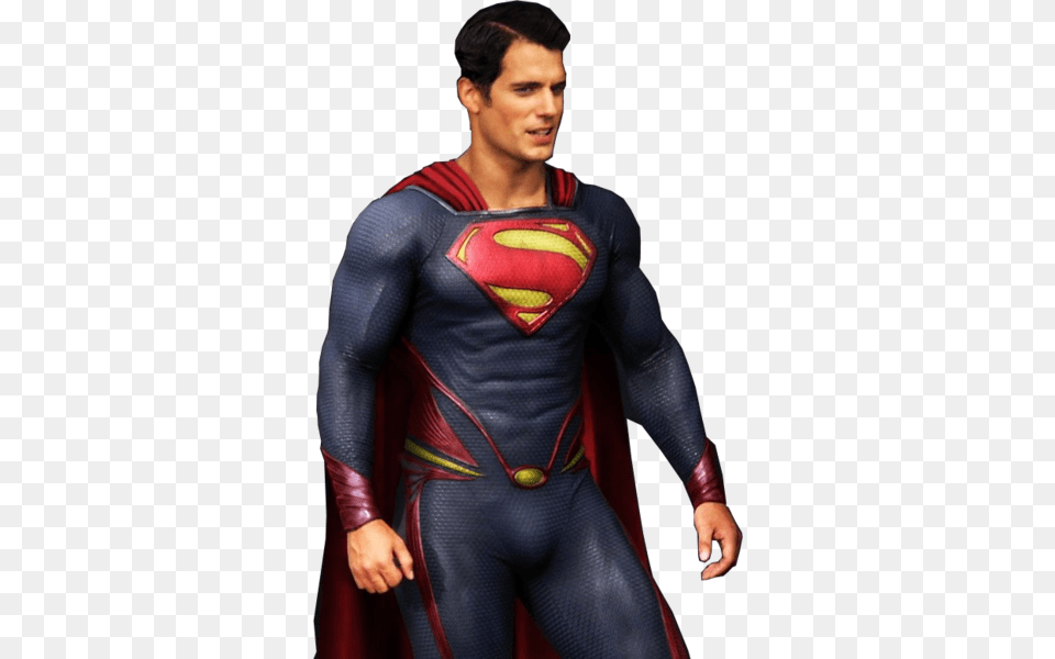 Superman Man Of Steel Logo Henry Cavill Superman Color, Cape, Clothing, Costume, Person Free Transparent Png