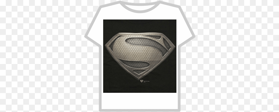Superman Manofsteellogoblacktshirt7 Roblox Roblox T Shirt Hack, Clothing, T-shirt Free Png Download