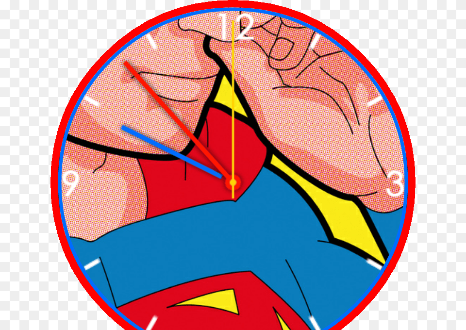Superman Mining Watch Face Preview, Clock, Analog Clock, Person, Wall Clock Free Transparent Png