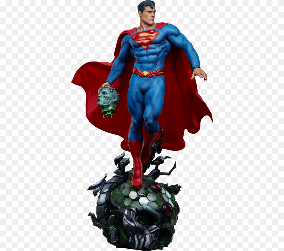 Superman Premium Format Brainiac, Person, Cape, Clothing Png Image