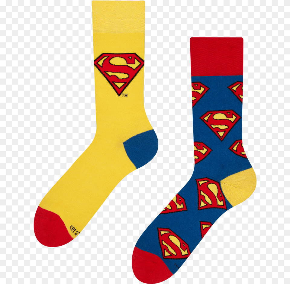 Superman Regular Socks Logo Superman, Clothing, Hosiery, Sock, Person Free Png
