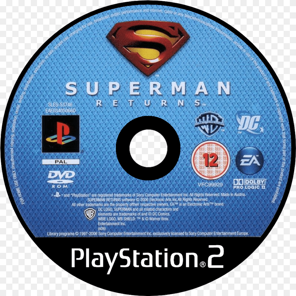 Superman Returns Details Launchbox Games Database Lego Island Xtreme Stunts Ps2 Cover, Disk, Dvd, Hockey, Ice Hockey Free Png Download