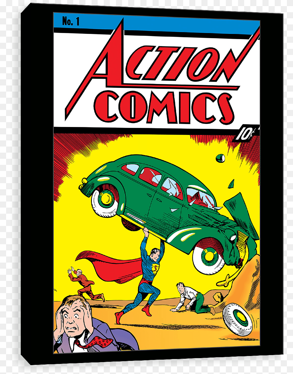 Superman Saves First Superman Comic, Book, Publication, Comics, Baby Free Transparent Png