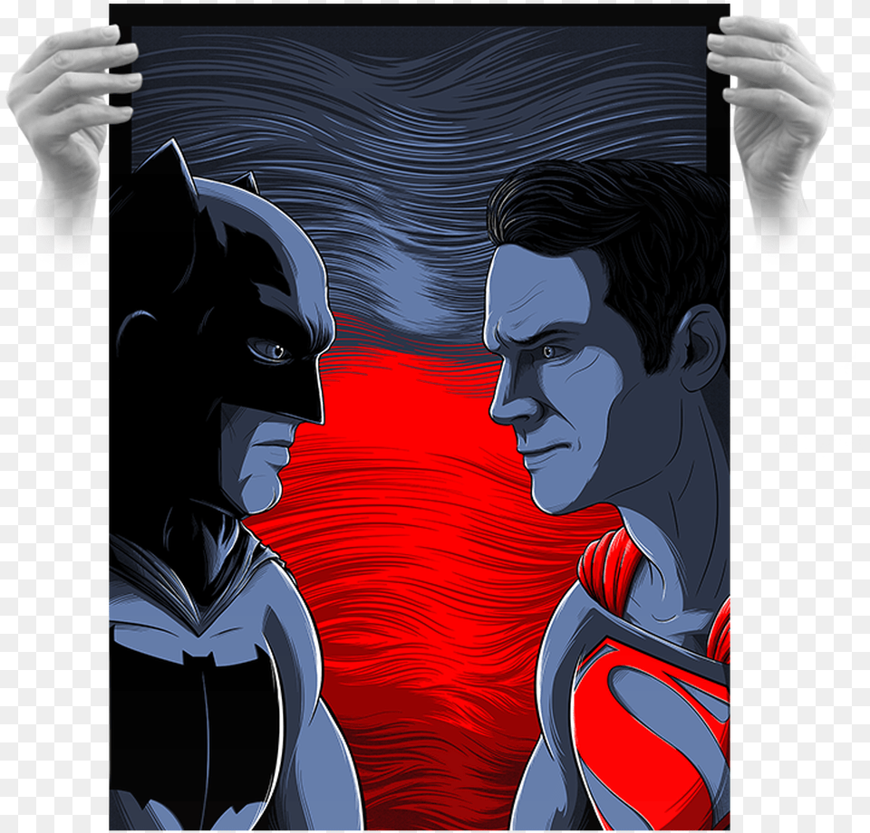 Superman Screen Print By Seventh Gang Of New York Stencil, Adult, Batman, Male, Man Free Transparent Png