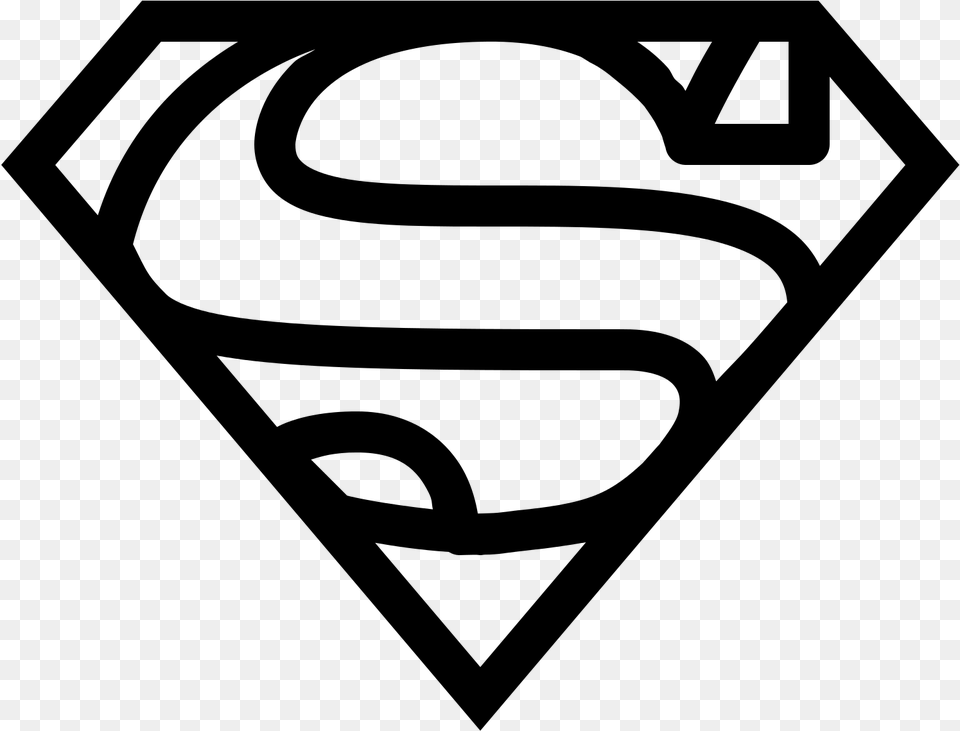 Superman Shield Superman Icon, Gray Png