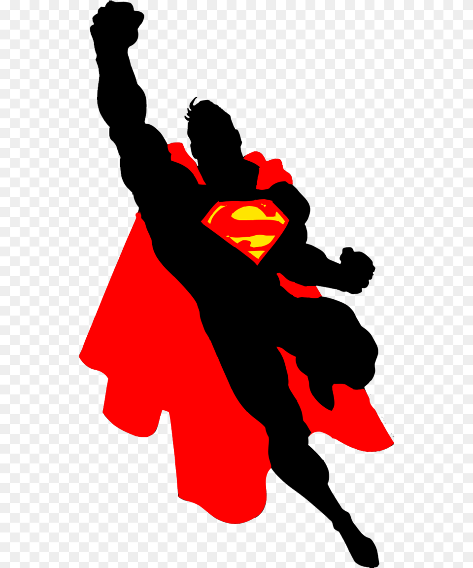 Superman Silhouette Art Superhero Superman Pop Art, Mountain, Nature, Outdoors, Person Png Image