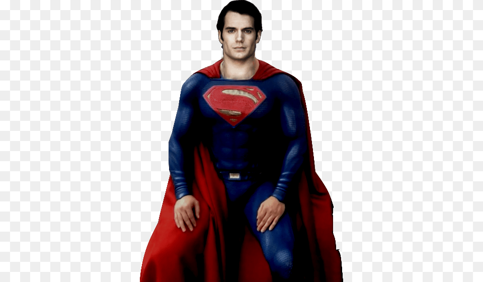 Superman Sitting, Cape, Clothing, Adult, Male Free Transparent Png