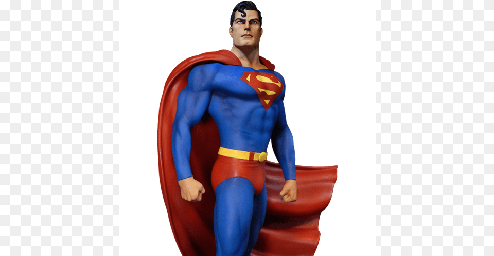 Superman Super Powers Maquette Statue By Tweeterhead Superman Fortress Statue, Cape, Clothing, Adult, Male Png Image