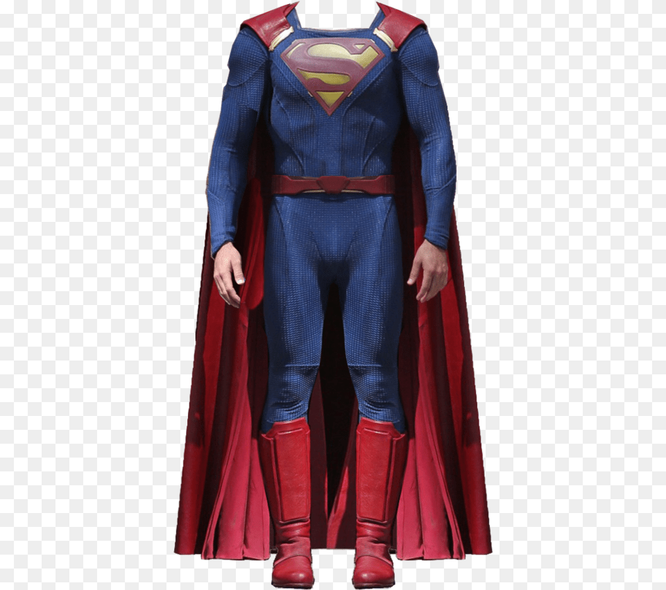 Superman Supergirl The Cw Superman Costume, Cape, Clothing, Adult, Person Free Transparent Png
