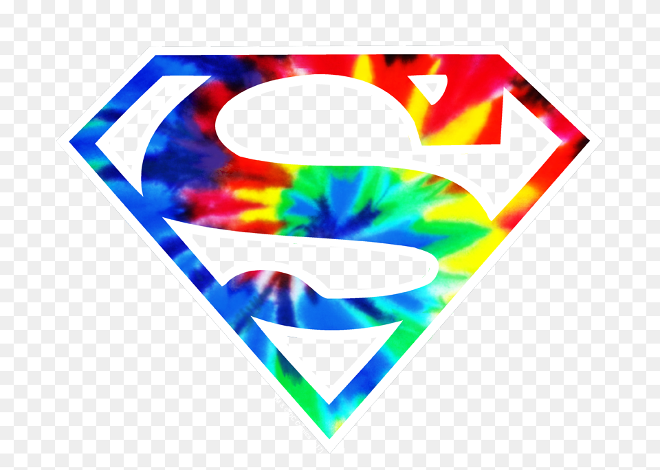 Superman Superman Tie Dye Logo Youth Hoodie Free Png Download