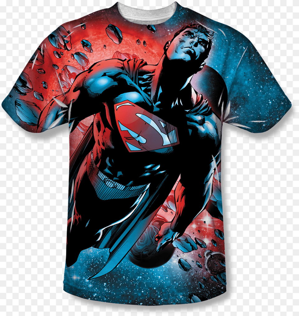 Superman Supermanlight Of The Sun Sublimation T Shirts Usa, Clothing, T-shirt, Shirt, Adult Free Png