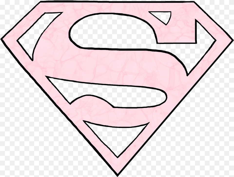 Superman Superwoman Logo Pink Freetoedit Super Woman Logo Pink, Symbol Free Transparent Png