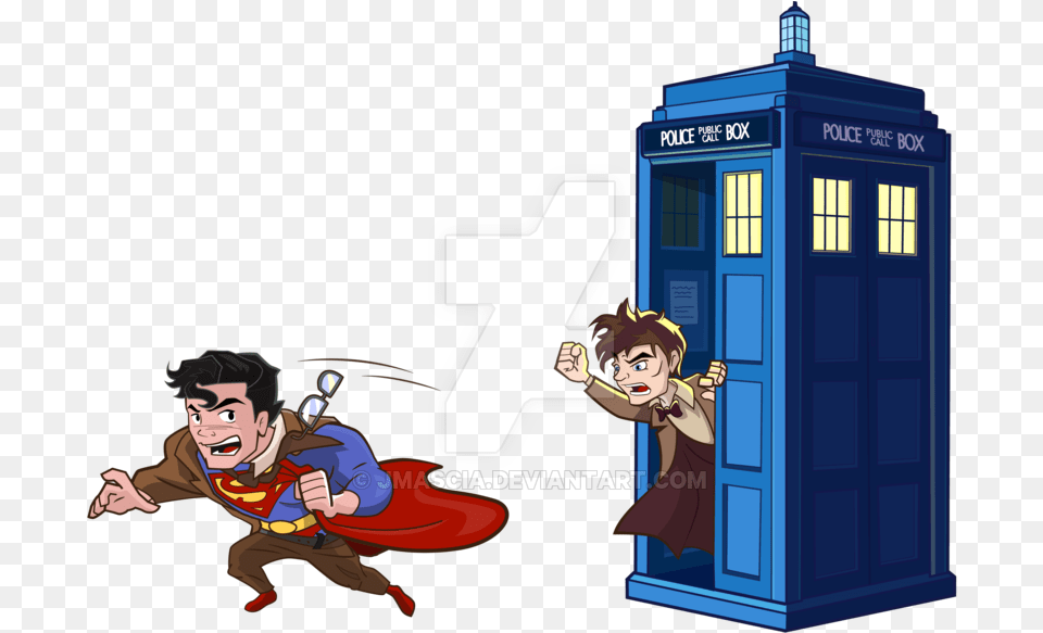 Superman Tardis Tardis Cartoon, Baby, Person, Face, Head Png