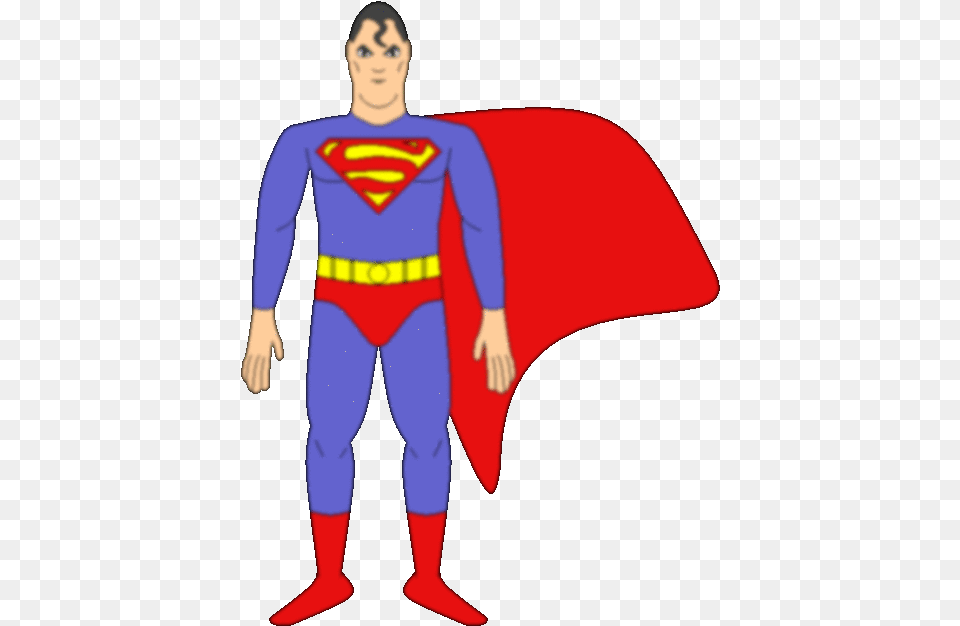 Superman Transparent Background, Cape, Clothing, Adult, Person Free Png