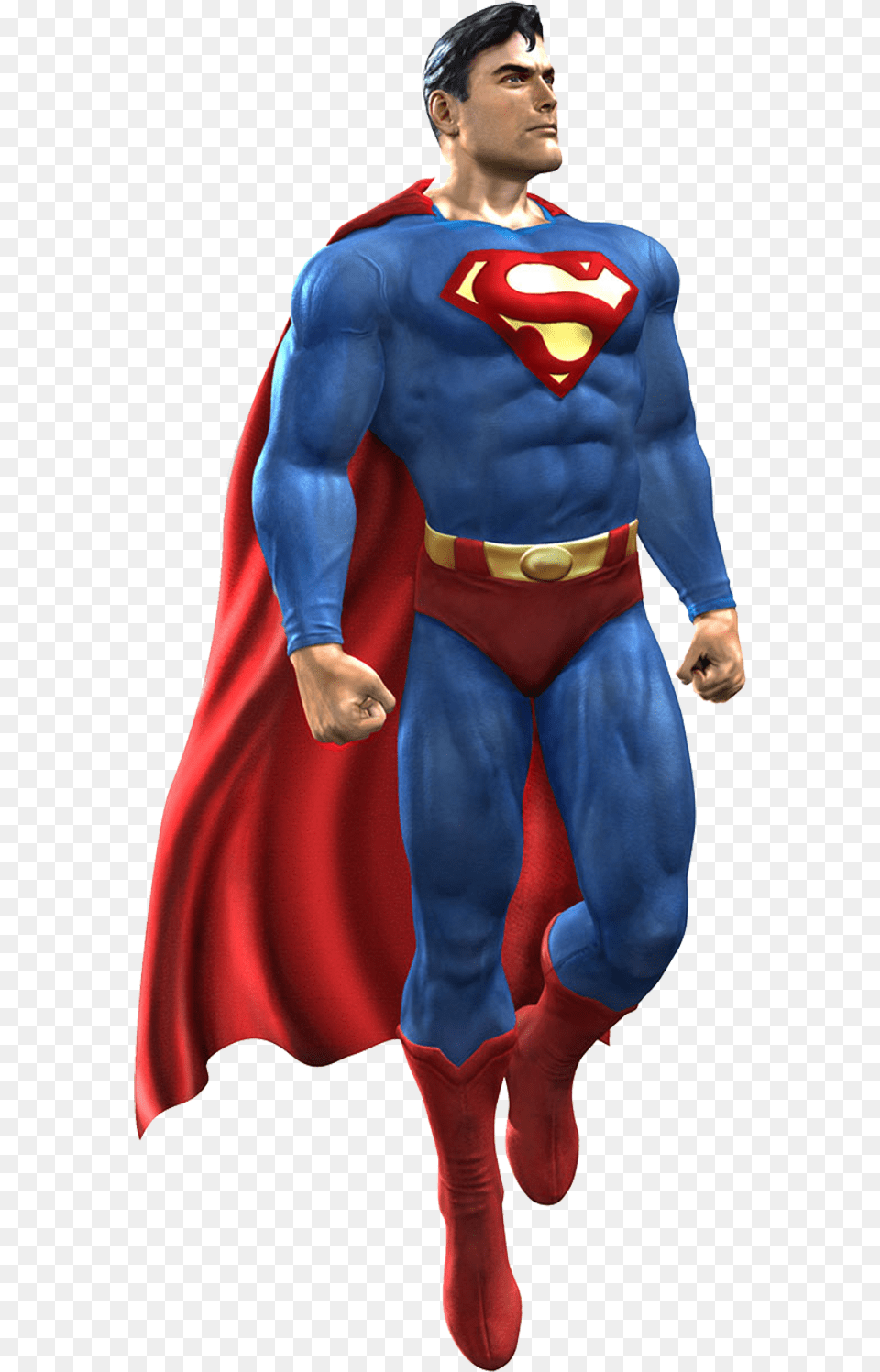 Superman Transparent Background Superman, Cape, Clothing, Adult, Person Free Png Download