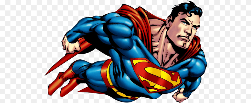 Superman Transparent Image Superman, Book, Comics, Publication, Adult Png