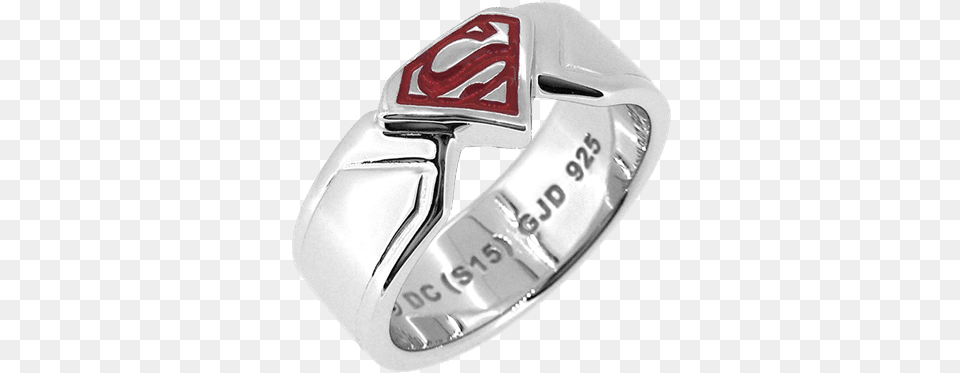 Superman Wedding Ring, Accessories, Jewelry, Silver, Appliance Free Transparent Png