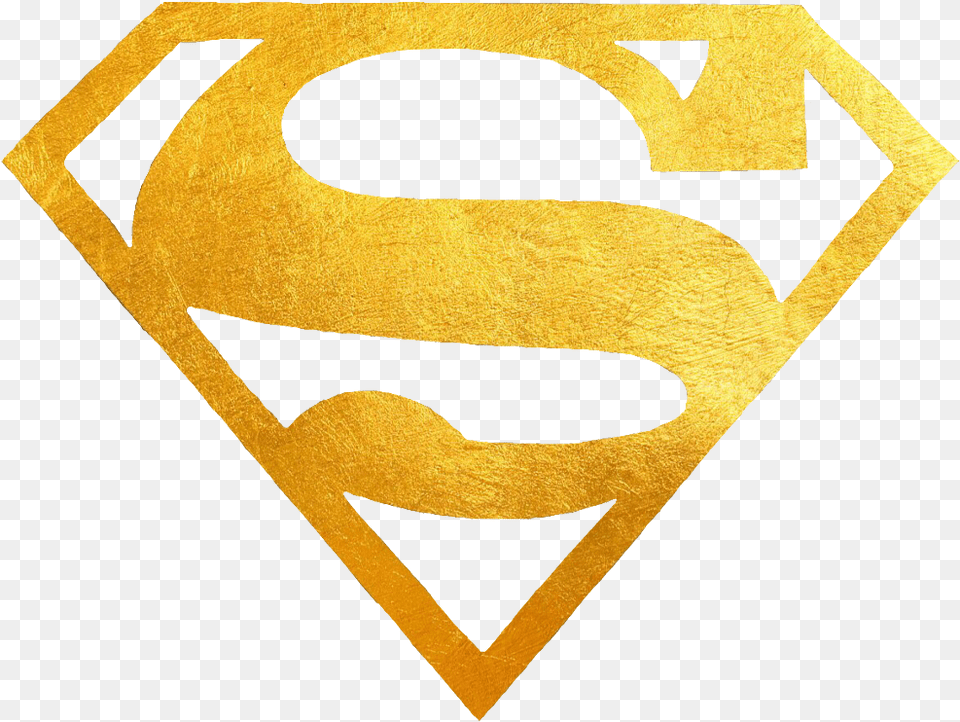 Supermanlogo Gold Logo Freetoedit Superman Logo Gold, Symbol, Person Png