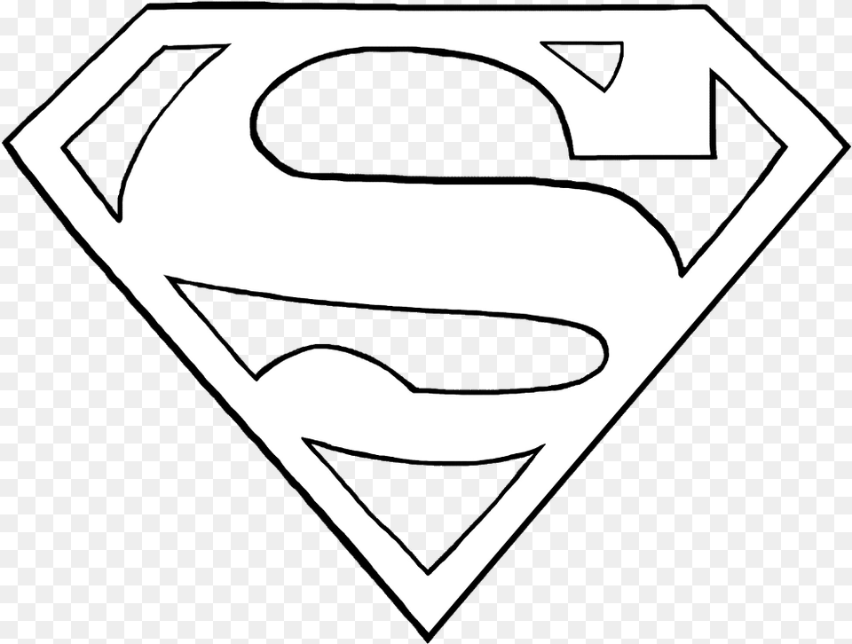 Supermanlogo Logo White Superwoman Freetoedit Superman Logo Black And Red, Stencil, Person, Symbol Free Png