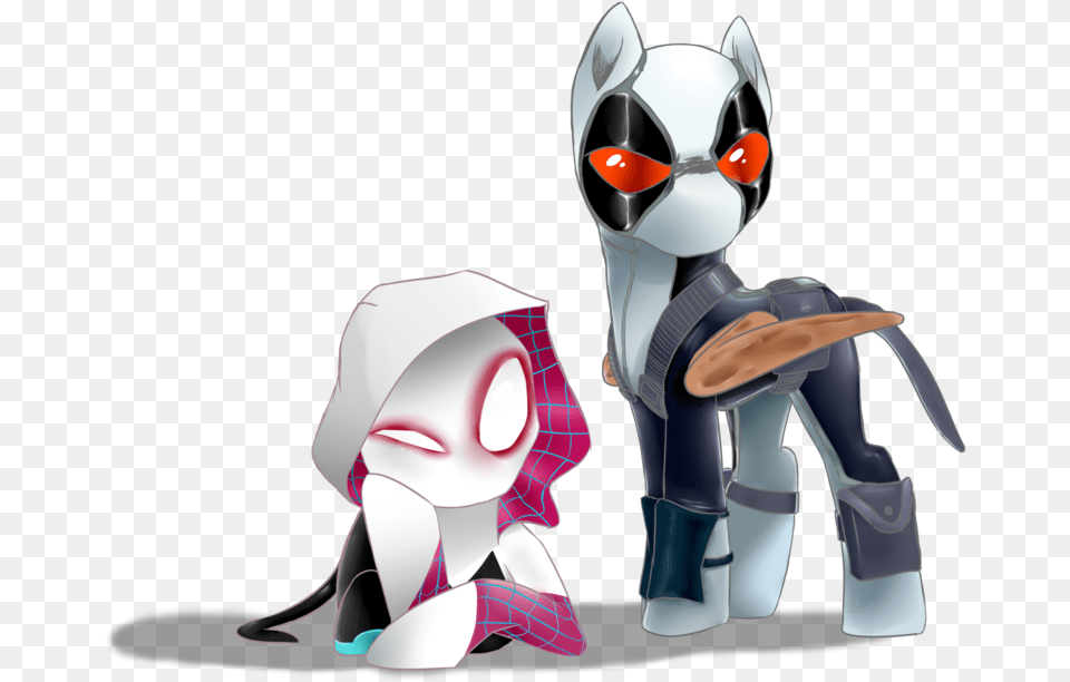 Supermare Crossover Deadpool Derpy Hooves Female Spider Gwen X Deadpool, Adult, Person, Baby, Woman Free Png Download