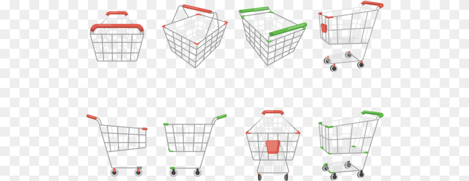 Supermarket Cart Icons Vector Shopping Cart, Shopping Cart, Basket Free Transparent Png