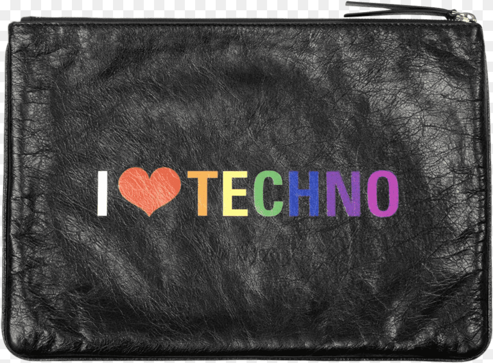 Supermarket Clip Leather I Heart Techno Pouch For Teen, Accessories, Bag, Handbag, Baby Png Image