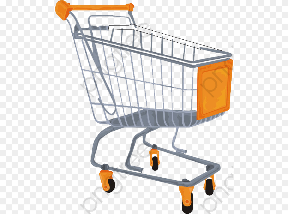Supermarket Shopping Cart Shopping Cart Clipart Customer Shopping Cart, Shopping Cart, Crib, Furniture, Infant Bed Free Png Download
