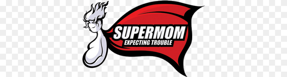 Supermom Expecting Trouble Itu0027s Knocked Up Meets The Fictional Character, Logo, Sticker, Face, Head Free Transparent Png