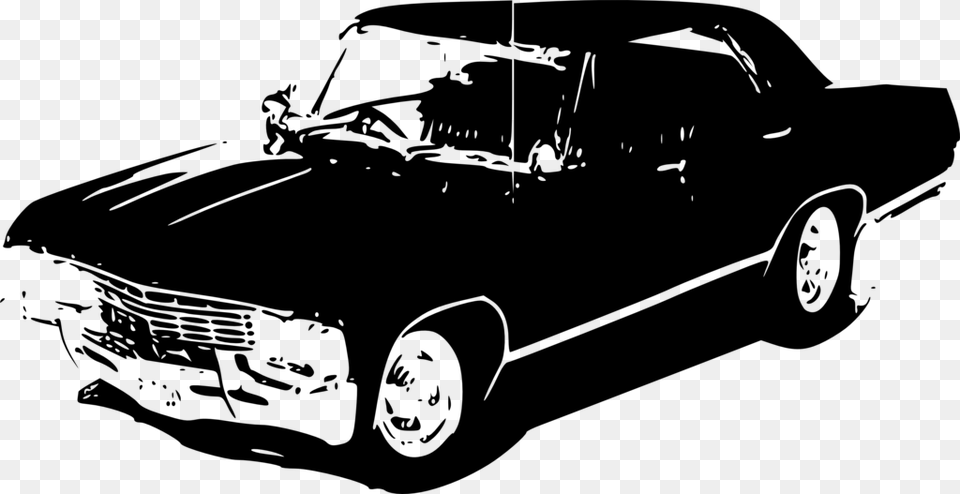 Supernatural Car By Sam Amp Dean Car Vector, Gray Free Transparent Png