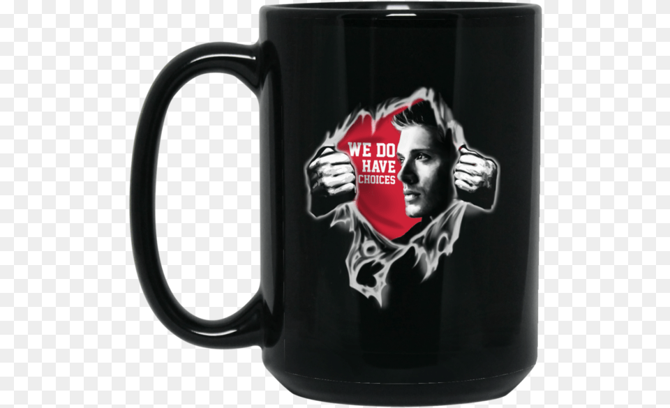 Supernatural Dean Winchester Mug We Do Have Choice Dog Snoopy Shirts Family Don39t End, Adult, Man, Male, Person Free Png Download