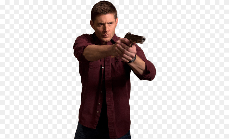 Supernatural Jensen Castiel Crowley Sam Winchester Supernatural, Firearm, Gun, Handgun, Weapon Free Png