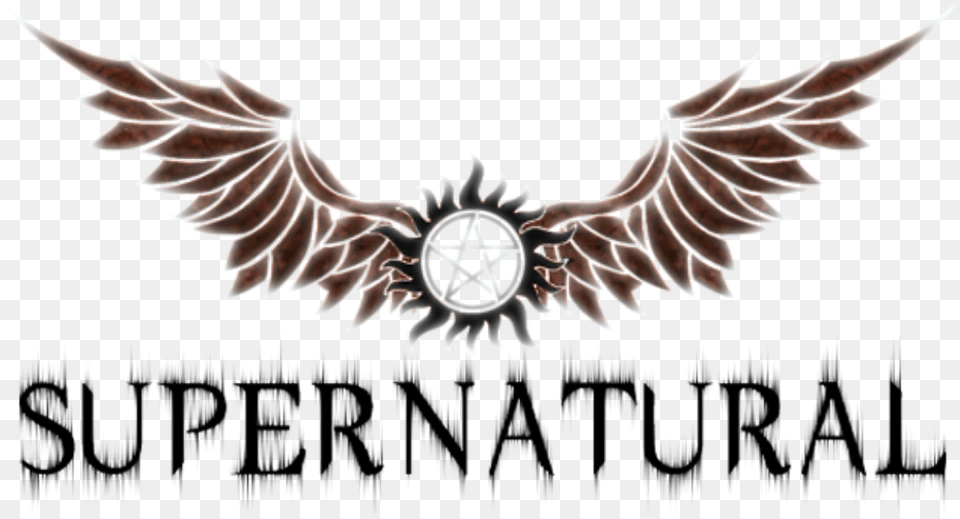 Supernatural Logo Sam And Dean Costumes, Emblem, Symbol, Animal, Bird Png