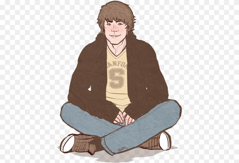 Supernatural Sam On Tumblr Sitting, Clothing, Pants, Teen, Person Free Transparent Png