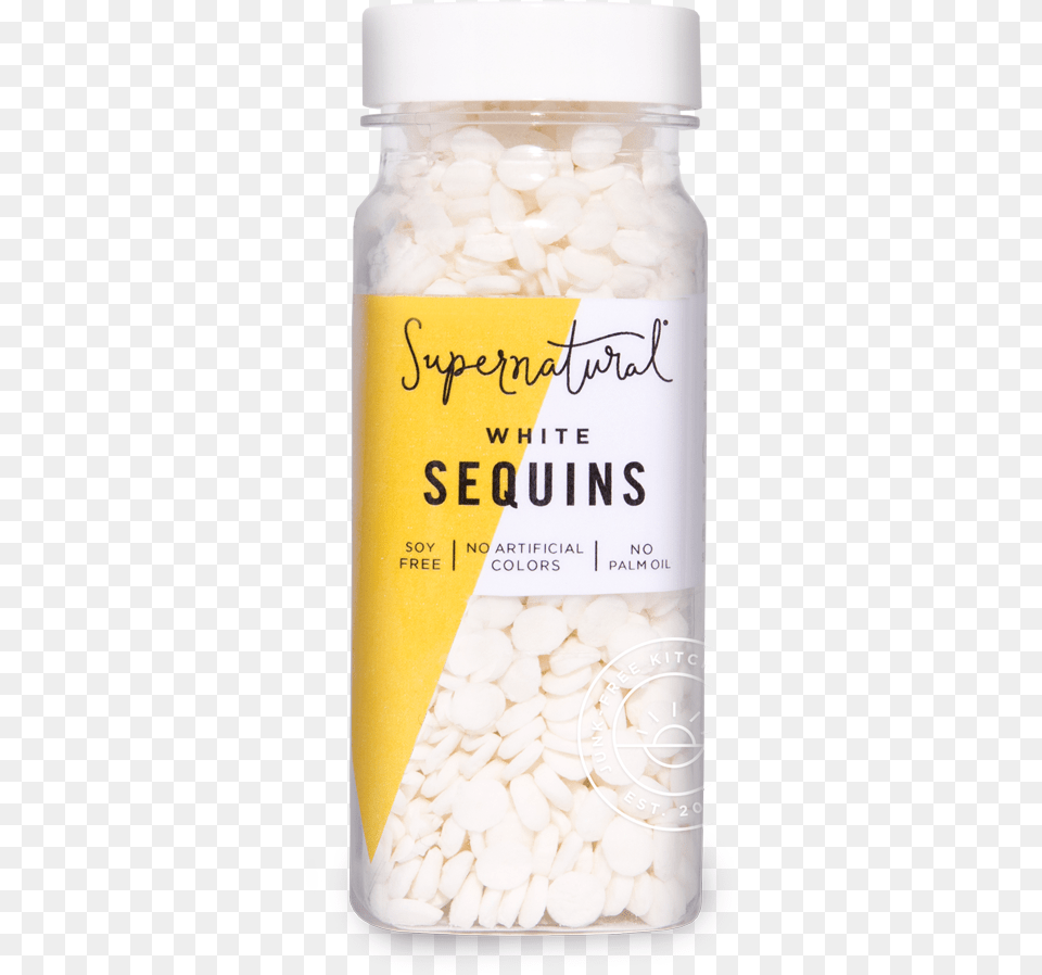 Supernatural Sequins Arborio Rice, Jar, Can, Tin, Food Png Image