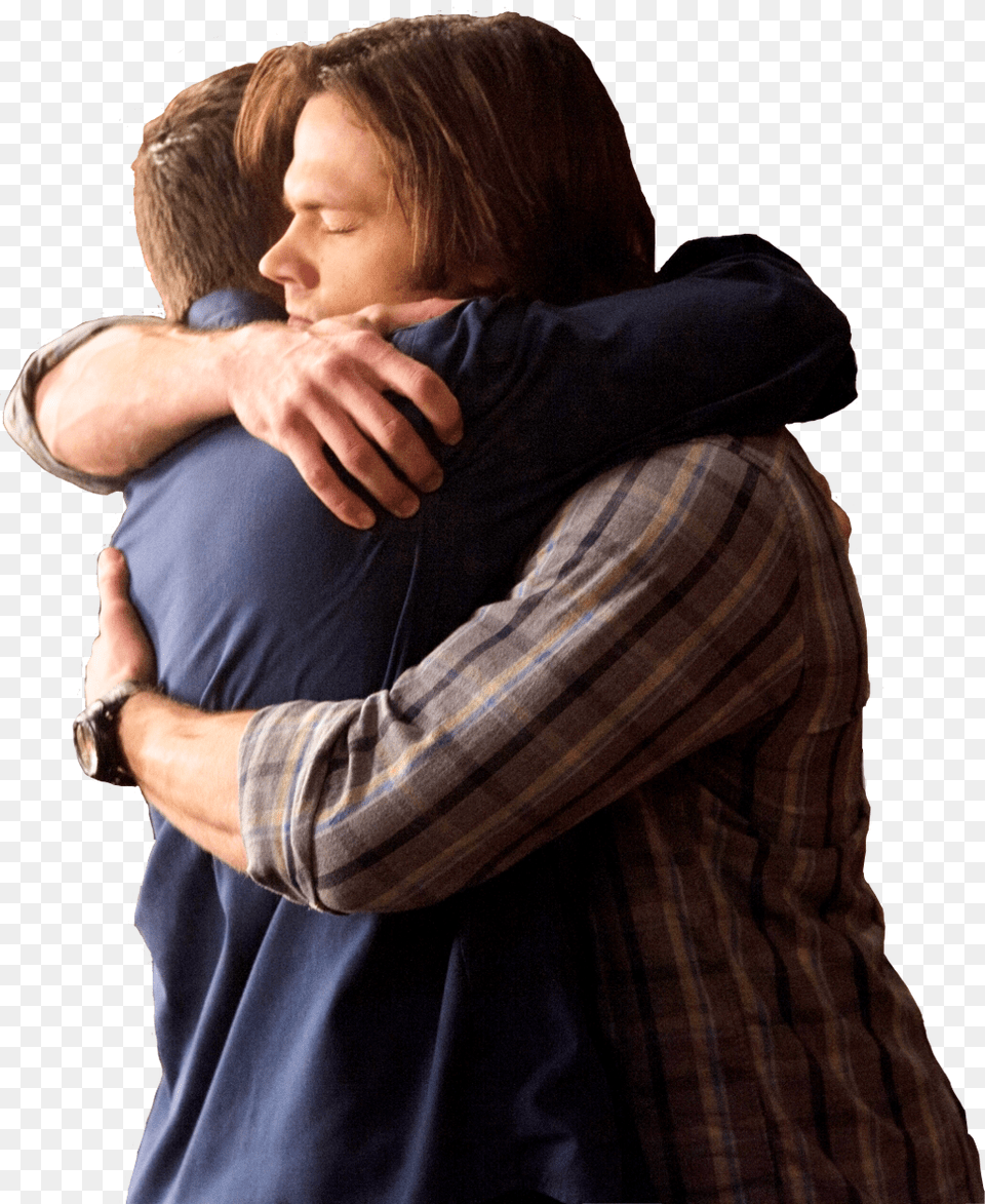 Supernatural Spn Spnfamily Samwinchester Deanwinchester Dean And Sam Winchester Hugging, Adult, Female, Person, Woman Png Image