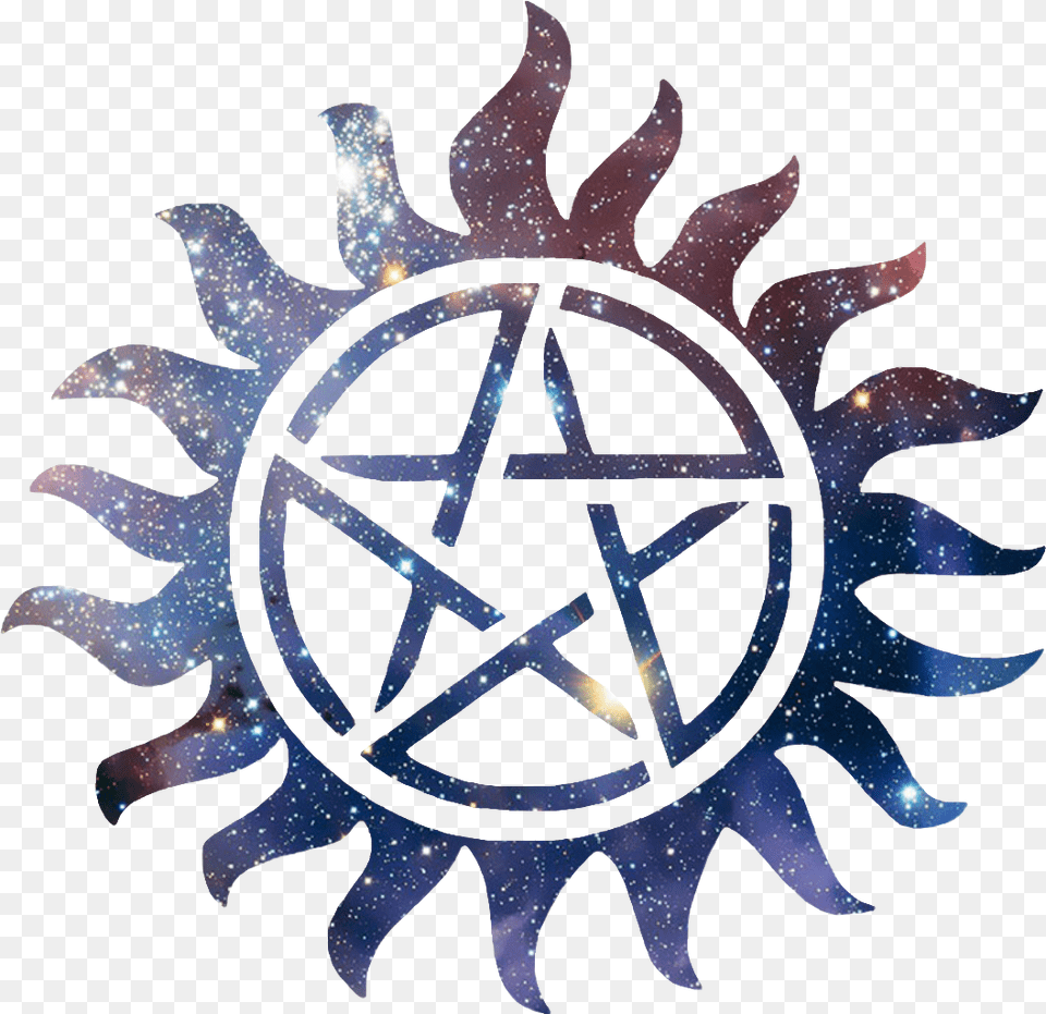 Supernatural Spnfamily Spn Antipossession Symbol Galax Anti Possession Symbol Supernatural, Star Symbol, Logo Free Transparent Png