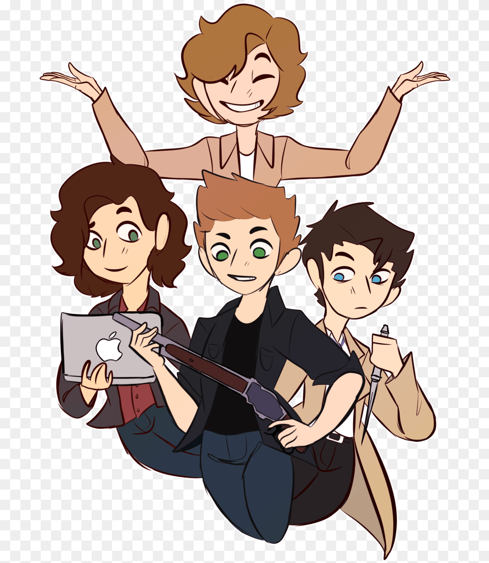 Supernatural Team Will 20 Fanart, Book, Comics, Publication, Baby Free Transparent Png