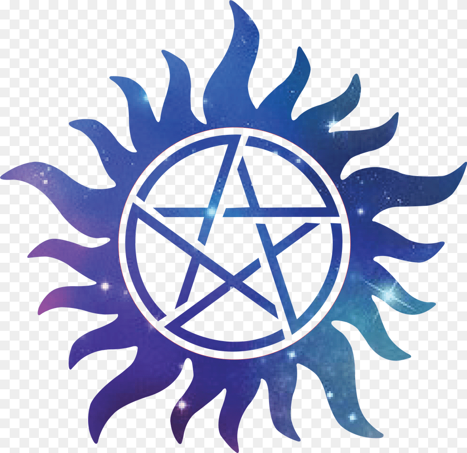Supernatural Tumblr Anti Possession Charm Supernatural, Symbol, Star Symbol, Emblem, Logo Free Png