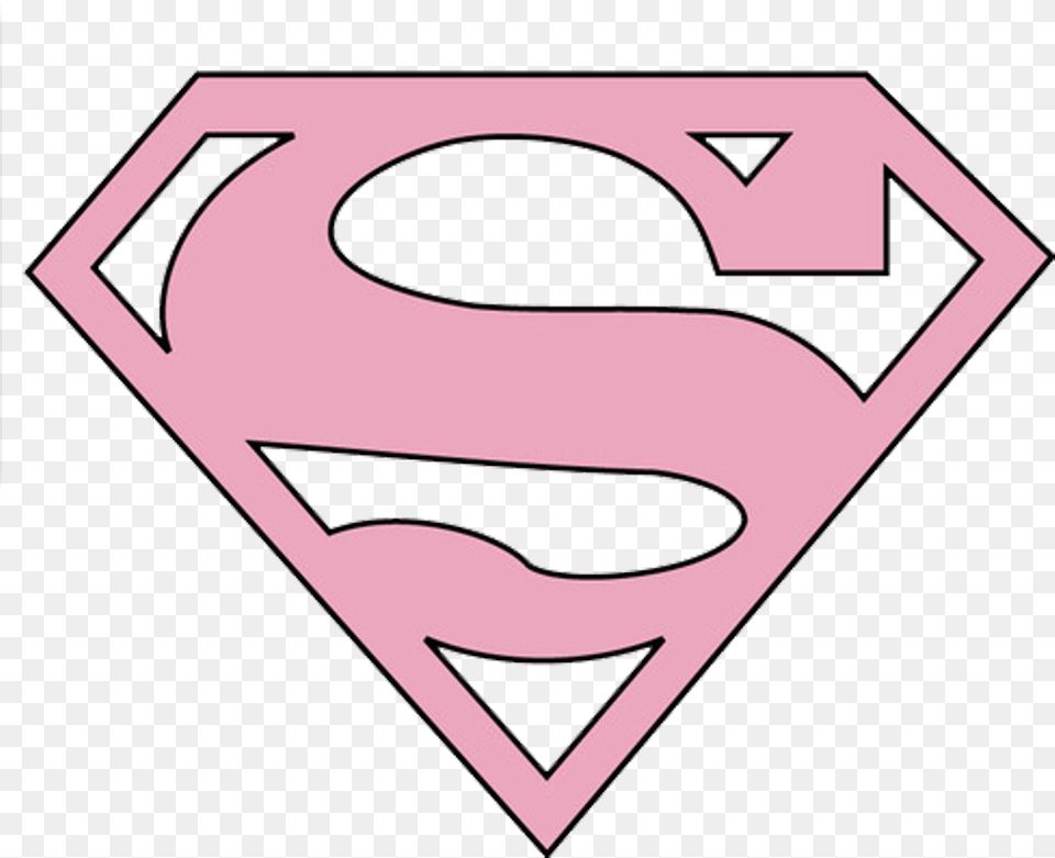 Superpink Supergirl Superman Tumblrpng Tumblr Pink Superman Logo, Symbol Png Image