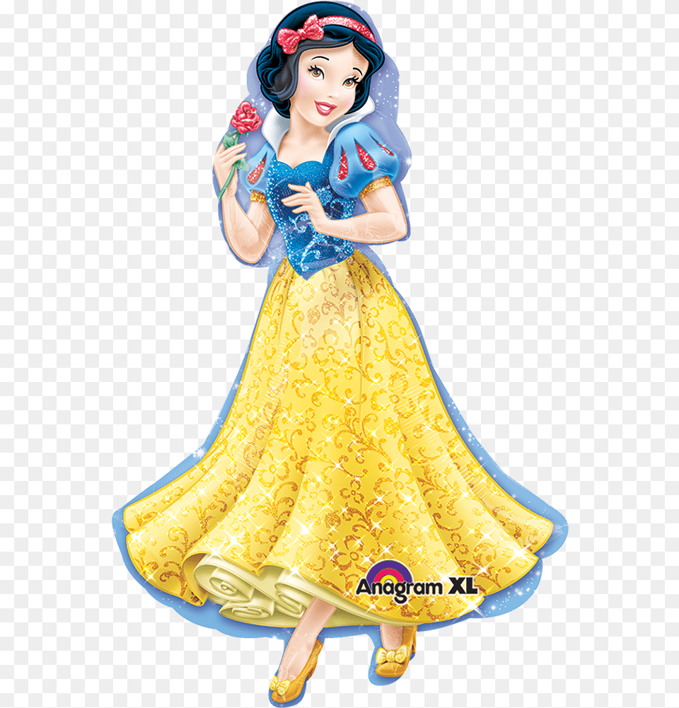 Supersh Blanca Nieves Princesa Con Flor Metalizado Disney Princess Snow White, Figurine, Adult, Wedding, Person Free Png Download