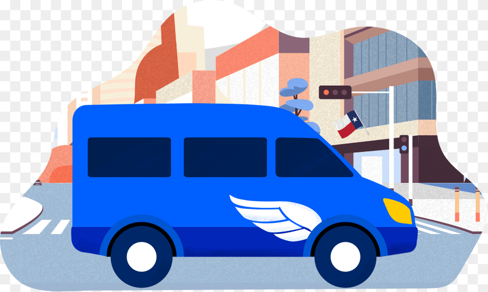 Supershuttle Austin Airport Transportation, Van, Vehicle, Bus, Minibus Png