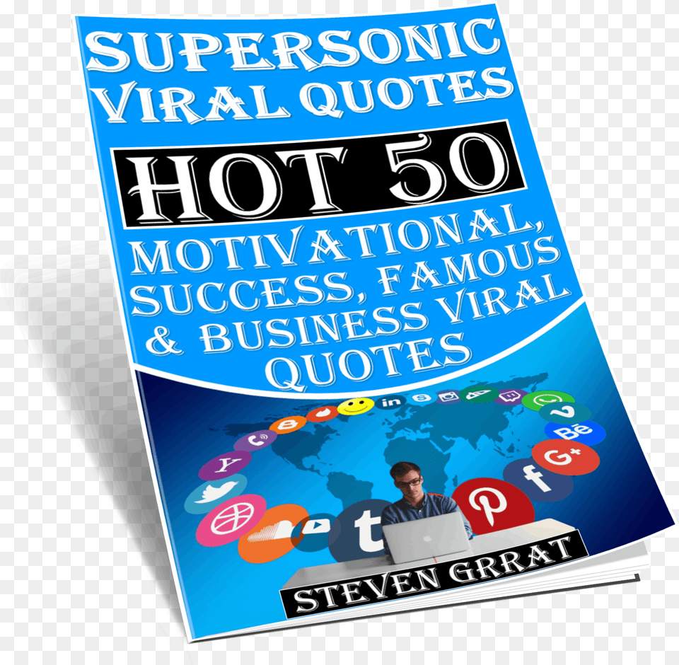Supersonic Viral Quotes Review Done For You Facebook Flyer, Poster, Advertisement, Adult, Person Png