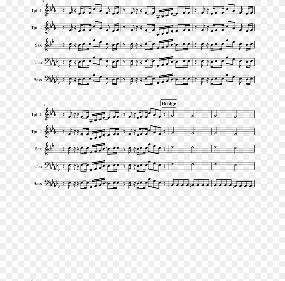 Superstition Sheet Music Composed By Stevie Wonder, Gray Free Transparent Png